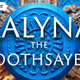 The blue and white title treatment for Elijah Kinch Spector's debut fantasy novel Kalyna the Soothsayer.
